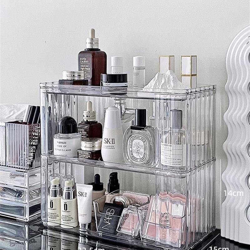 Makeup Organizer Cosmetic Storage Box Drawer Type Desktop Fi