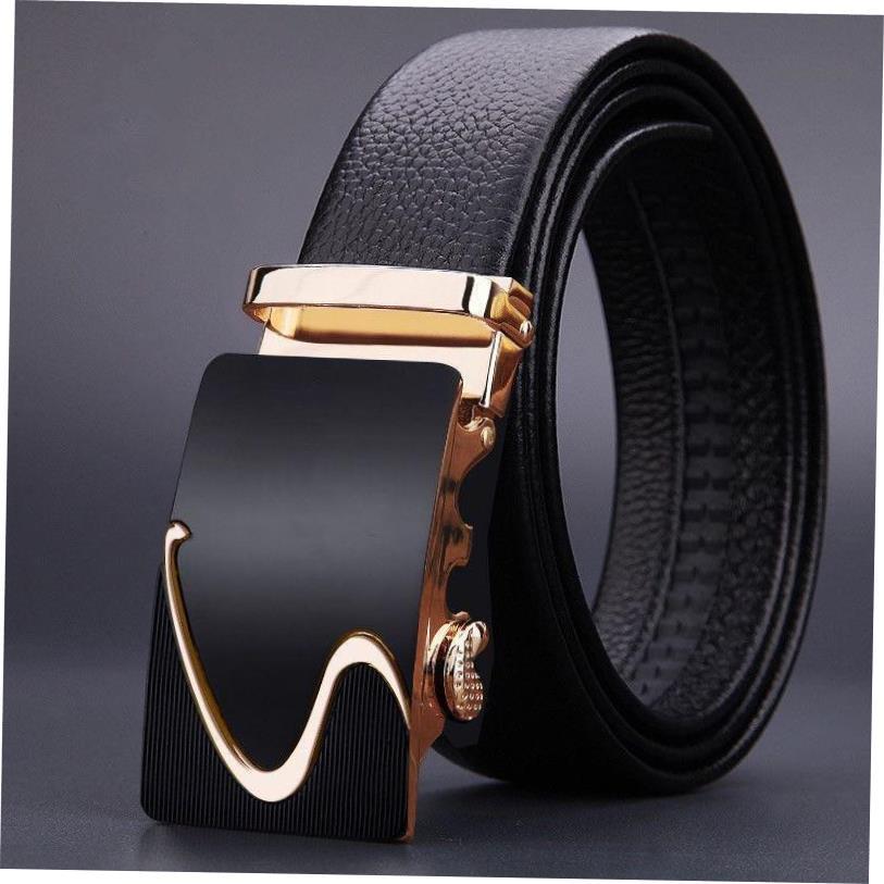 Mens Waist Belt Men Belts Leather Man For Jeans Black Male