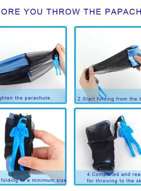 Outdoor Game Chld Hand Throwng Parachute Flyng Toy Tangle