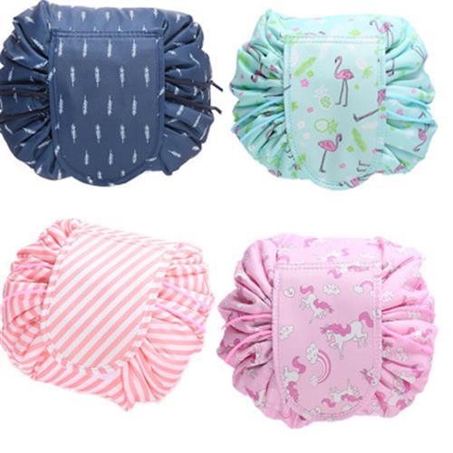 Women Drawstring Travel Cosmetic Bag Makeup Bag旅行收纳包