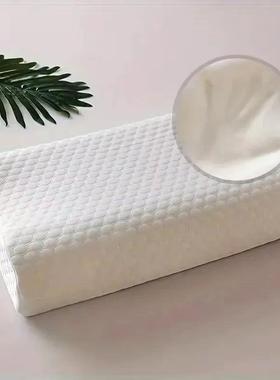 1pc Memory Foam Pillow, Knitted Fabric Polyurethane Slow Reb