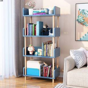 study student multi layer bookcase Bookshelf storage wooden
