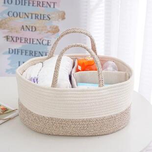 Mommy Storage Bag Cotton Baby Diaper Basket Essentials Caddy