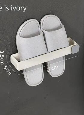Bathroom Slipper Shelf No Punching Wall Mounted One Piece Sh