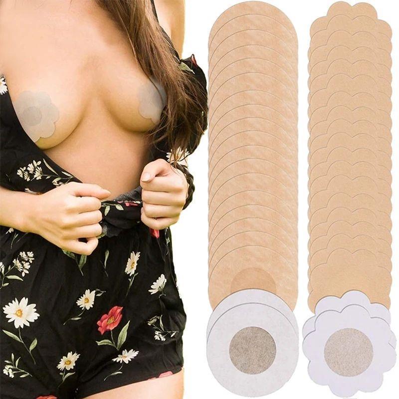 10/50Pcs Cloth Nipple Cover Teat Hide Women Nipple PastiesPc