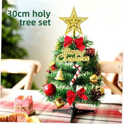 30cm desktop mini Christmas tree package with light圣诞树