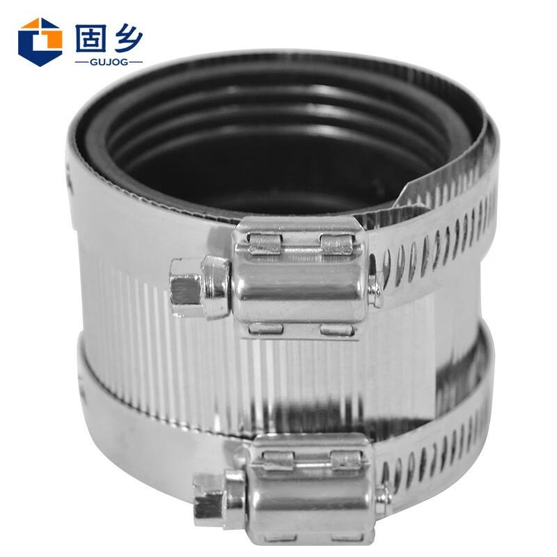 固乡卡箍201不锈钢管束喉箍强力管箍下水管抱箍PVC管带橡胶圈2寸