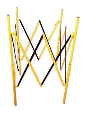 安赛瑞人孔伸缩围栏(黄/黑)便携式人孔围栏人孔伸缩隔离栏11703