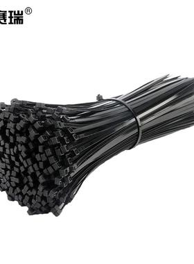 安赛瑞10156尼龙扎带7.6500mm黑色100根/包(单位包)
