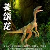 林畅模玩侏罗纪美颌龙秀颚龙细颚龙儿童恐龙模型玩具仿真动物套装