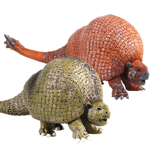 林畅模玩史前生物星尾兽模型实心雕齿兽仿真动物远古巨兽儿童玩具