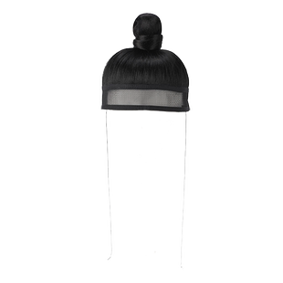 古装男士假发套网巾抹额一体男女汉服网纱束发假发明制发型马尾