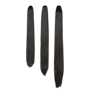 汉服假发虎口抓夹马尾古装女侠高马尾造型发片古风男士侠客发髻