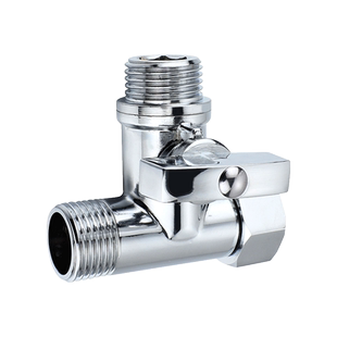 水龙头三角阀分流器一分二带开关热水器一进二出三通分水器分水阀