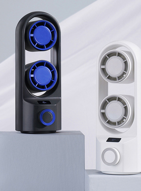 2025年新款桌面塔扇家用办公室宿舍小型摇头风扇USB充电台式风扇