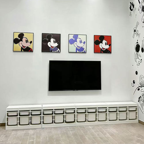 玩具收纳架实木储物柜