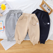 子春秋季 休闲长裤 外穿男女小童卫裤 婴儿幼儿秋装 儿童运动裤 宝宝裤