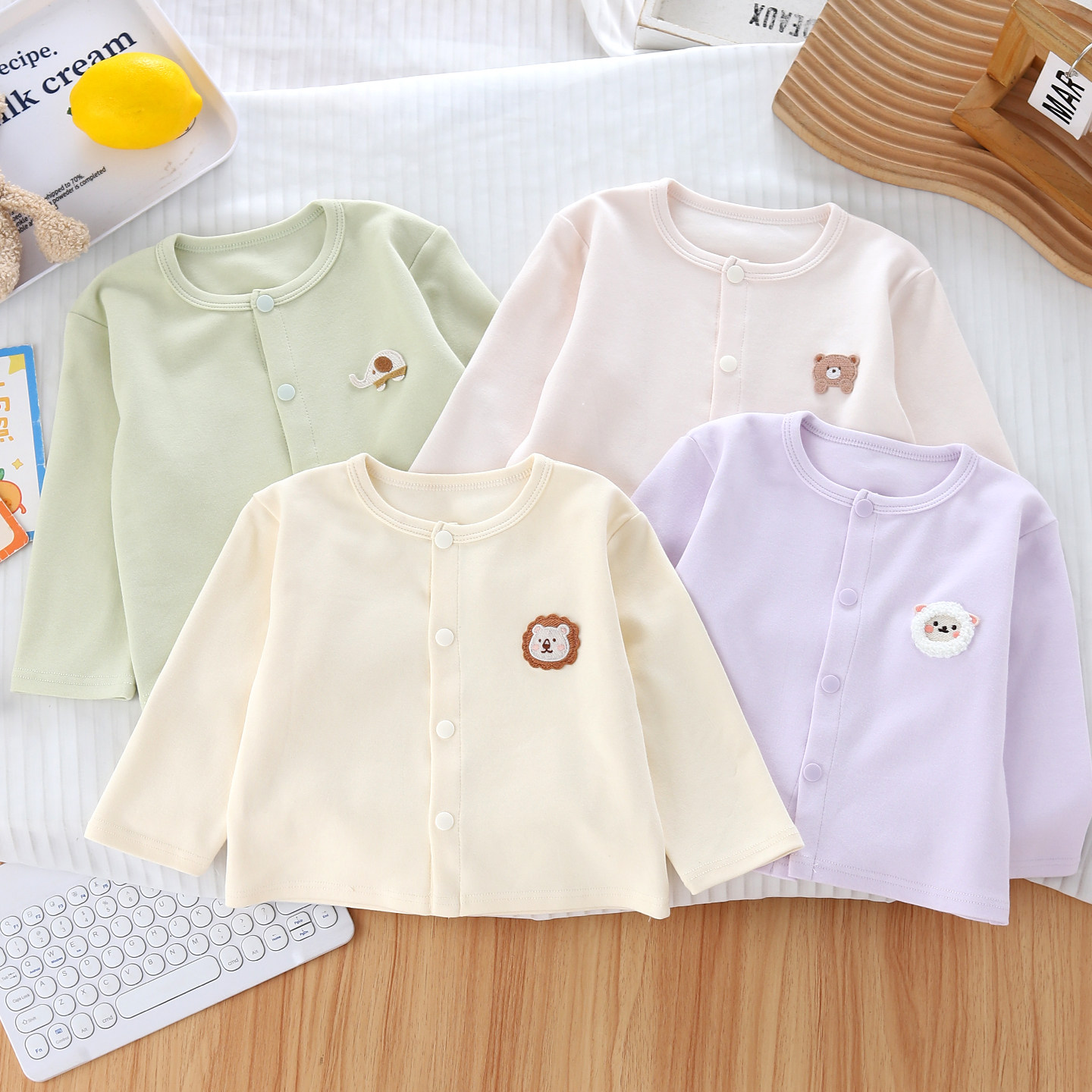 婴儿外套春秋季纯棉薄款男女童宝宝开衫上衣服一岁小月龄幼儿春装