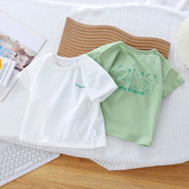 纯棉a类夏季 薄款 男女小童t恤婴幼儿童半袖 宝宝短袖 上衣服婴儿夏装