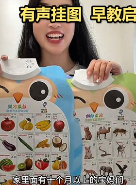 宝宝早教有声挂图10个月以上母婴好物启蒙拼音发声认知工厂新款