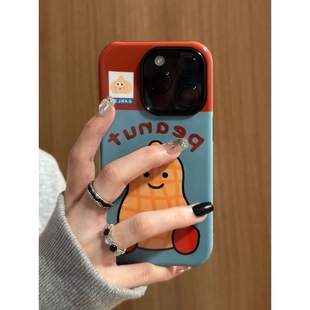 TTON可爱花生苹果16promax手机壳iPhone15菲林1413双层ins二合一12 11苹果vivo华为oppo小米荣耀红米iPhone16
