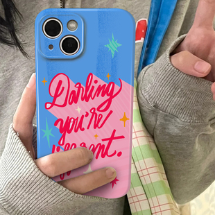 你与众不同适用iPhone15苹果16promax菲林手机壳14女生创意华为mate60全包软壳13小众设计高级感12不撞款 艺术