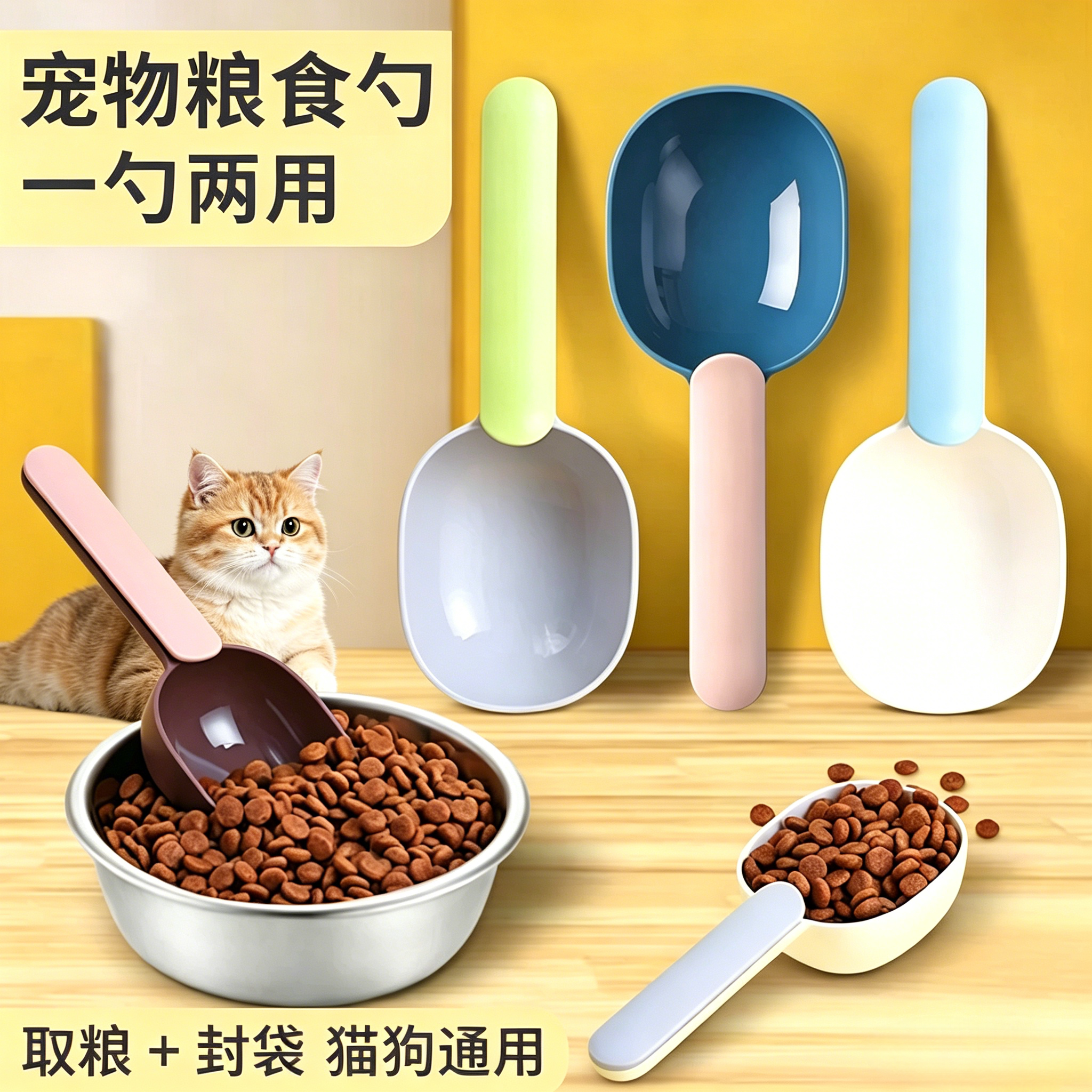 猫粮勺子狗粮铲子计量宠物粮勺图片