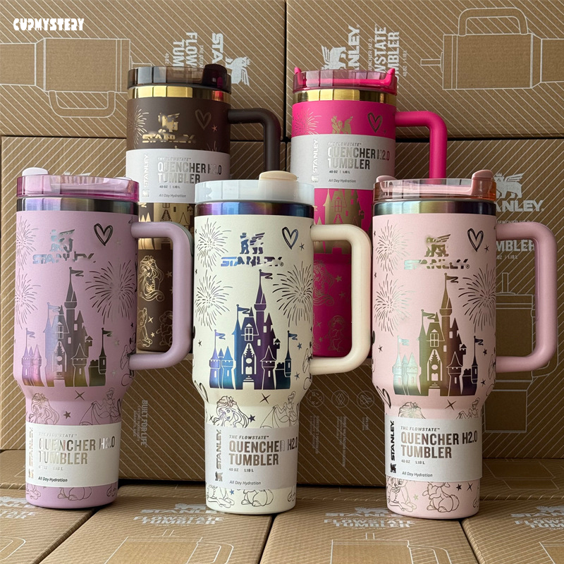 CUP MYSTERY跨境热销二代保温stanley杯手柄车载汽车冰霸吸管杯