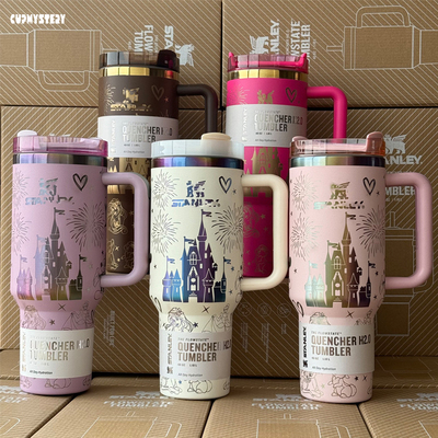 CUP MYSTERY跨境热销二代保温stanley杯手柄车载汽车冰霸吸管杯