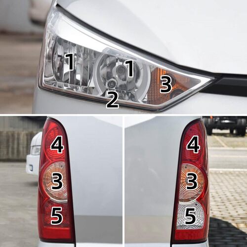 适配五菱新能源EV50远近光灯示宽灯转向灯刹车灯倒车灯后雾灯泡