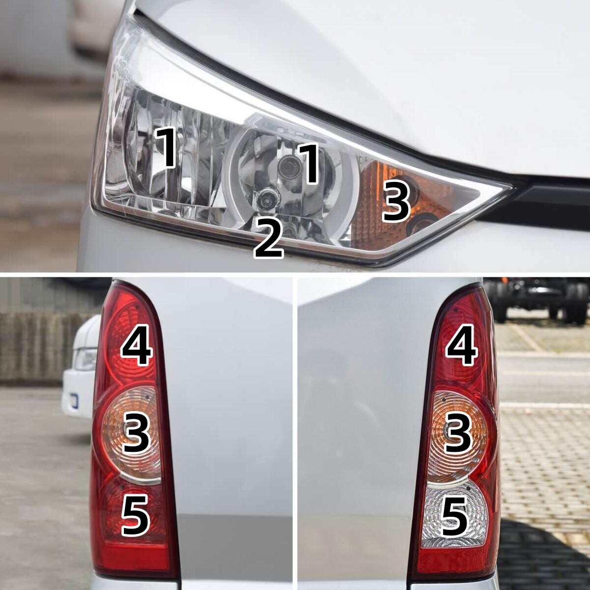 适配五菱新能源EV50远近光灯示宽灯转向灯刹车灯倒车灯后雾灯泡