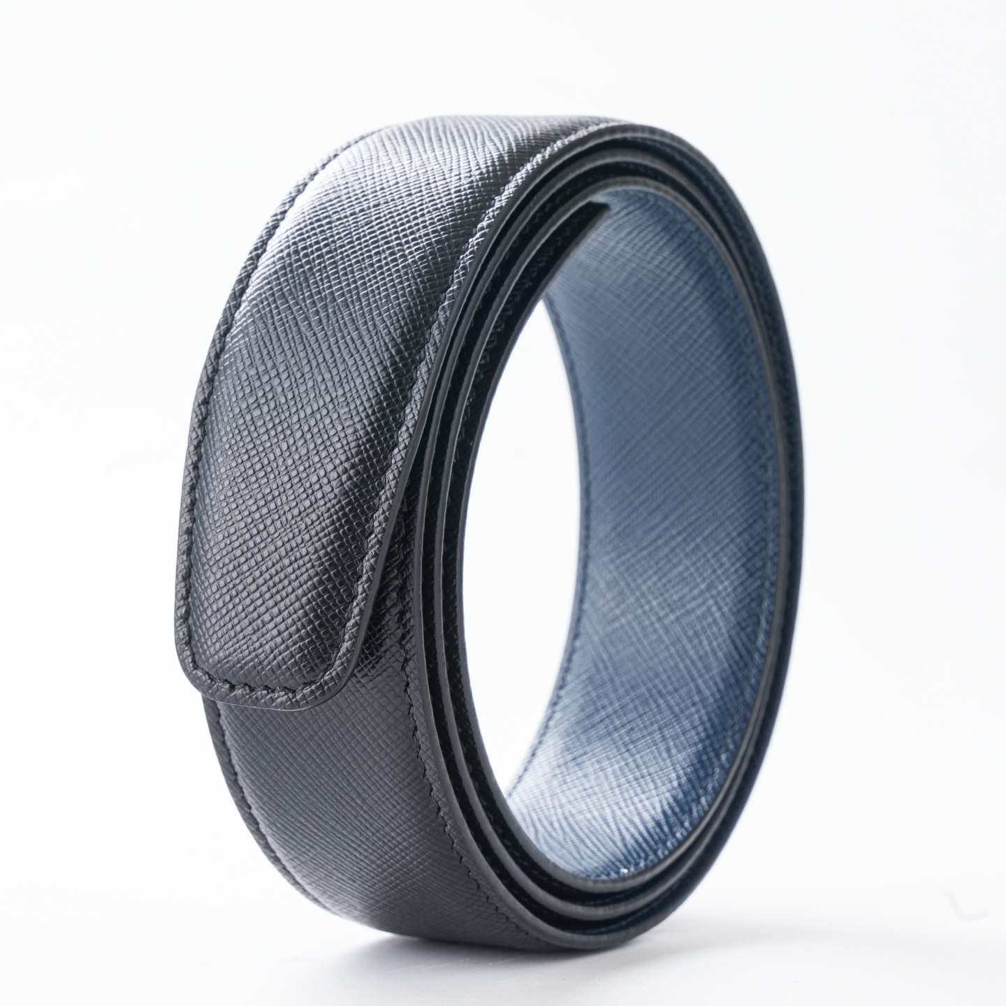 不带头皮带无头真皮十字纹3.0