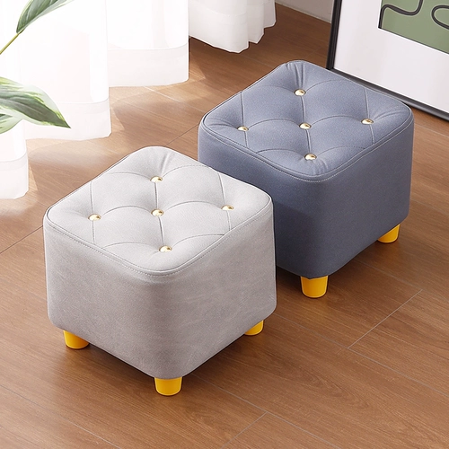 Легкая роскошная технология ткань маленький стул домашний туфли смену обувь -стул гостиная журнальный столик гном дварф -стул у двери скамей