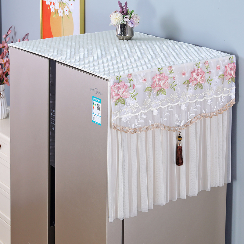 冰箱盖布防尘布单双开门顶部盖布