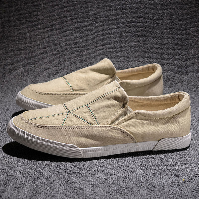 懒人鞋男2026年春秋新款帆布鞋一脚蹬休闲板鞋潮流百搭软底布鞋子,流行男鞋,帆布鞋,淘宝优惠券,粉丝福利购,淘宝优惠卷