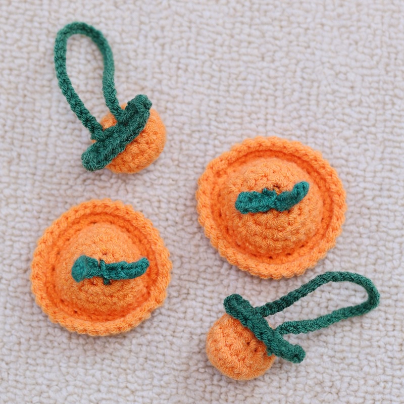 童手工钩织帽子10cm挂件用斜挎背包娃衣小包装饰毛绒娃娃小配饰