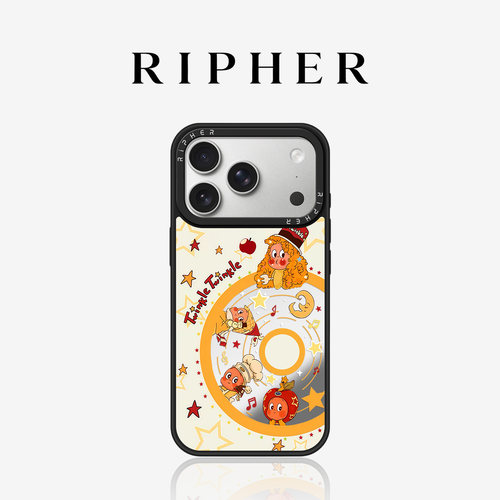 适用苹果17promax手机壳磁吸iphone16镜面华为pura90唱片公仔mate80超火小米17个性vivox300卡通高级感可爱女