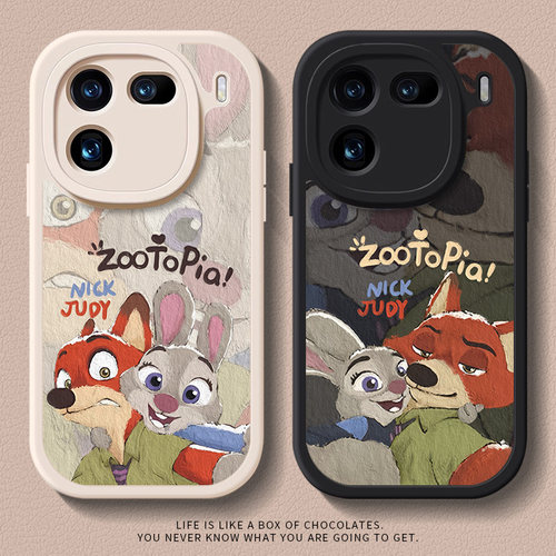 情侣适用iqoo13手机壳硅胶iqoo12全包镜头iqooneo8疯狂动物城iqooneo10专用neo5小众11s质套iqooz9女生高级感