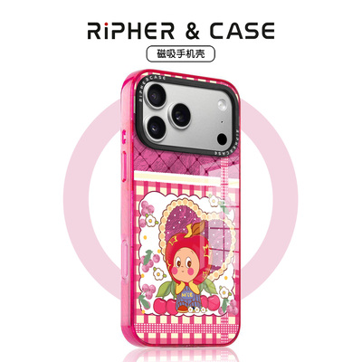 朗风适用iphone17promax手机壳防摔17磁吸16日韩风16proTPU15公仔15pro粉色14pro女款13卡通12超火13pro套