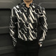 衬衫 春季 高级商0130r 2026新款 潮流修身 痞帅3D几何印花衬衫 男长袖