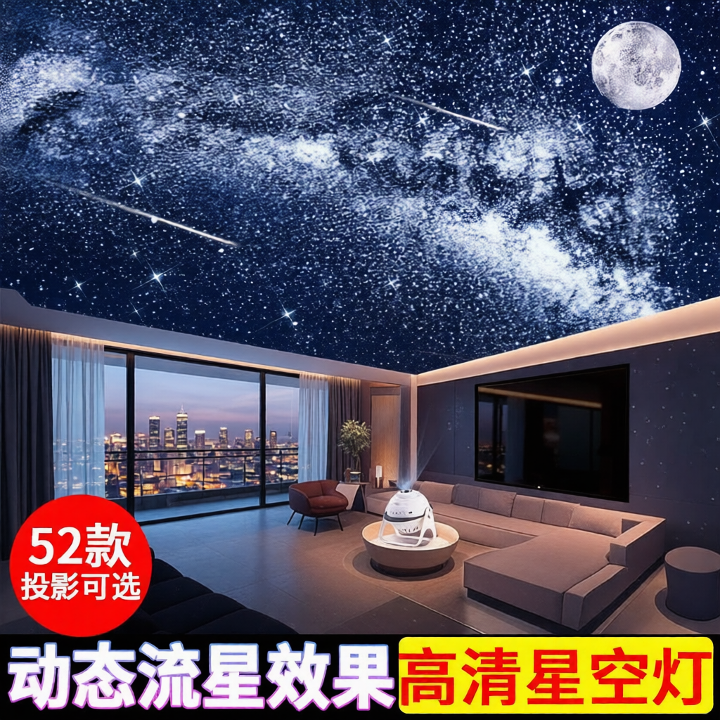某音爆款热销10万+】动态星空灯