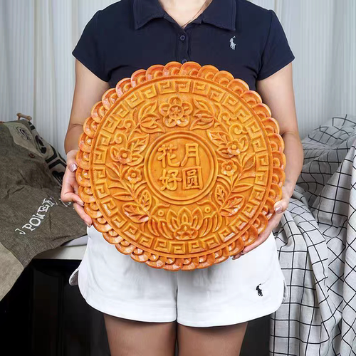 仿真超大月饼模型商场超市五仁假月饼陈列摆件中秋节活动装饰道具