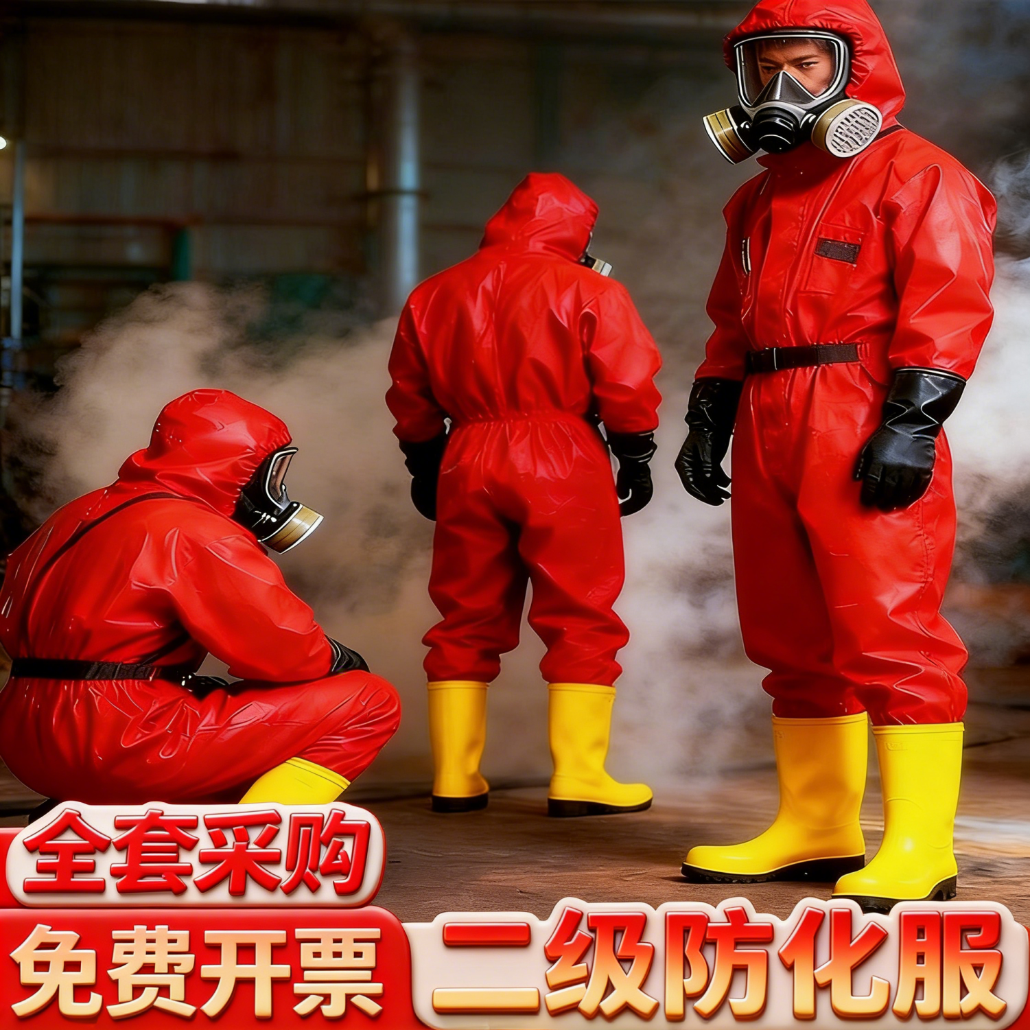 防化服防护服耐酸碱防腐蚀工作服连体全身化学实验室防酸三级轻型