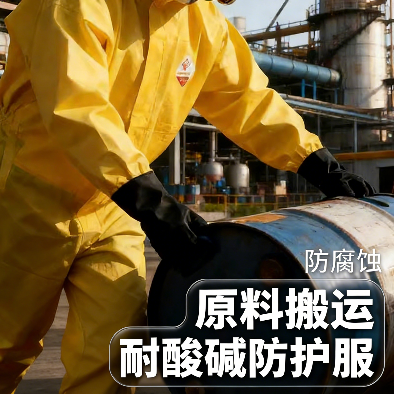 防化服耐酸碱防护服连体工作服全身防腐蚀实验室化学化工防毒面具