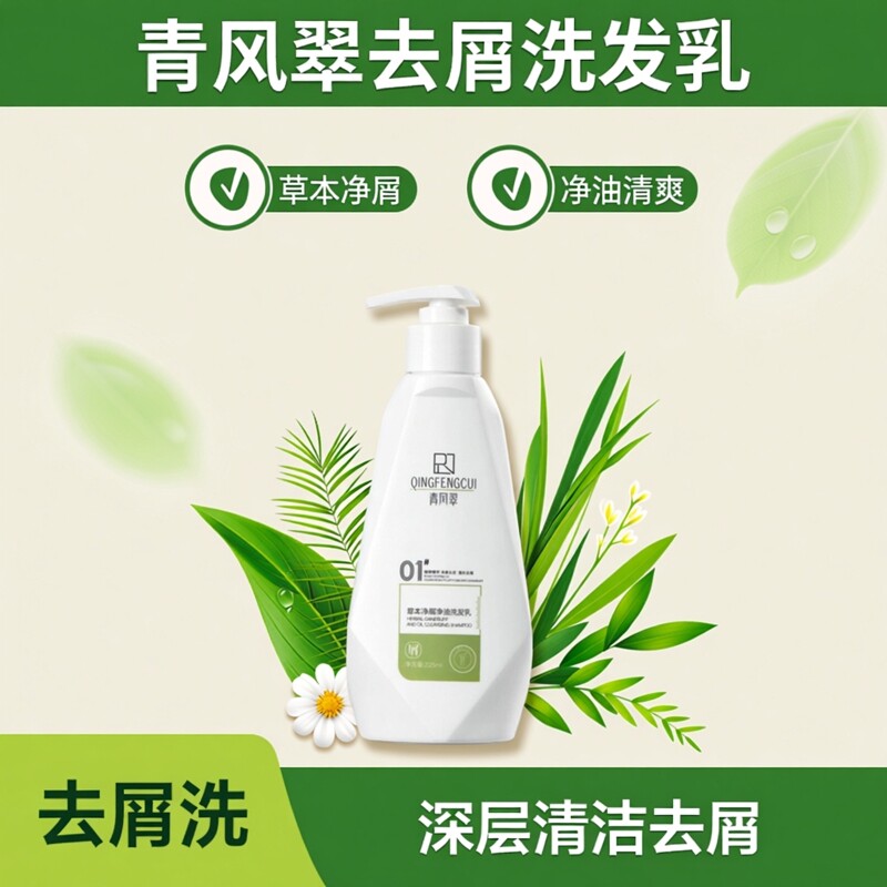 【官方直营】瑞妆青风翠去屑洗发水草本净屑净油洗发乳