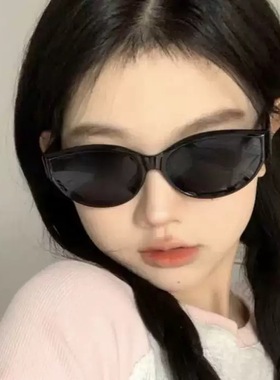 小太阳镜jennie同款墨镜女辣妹猫眼小框眼镜偏光防紫外线太阳镜