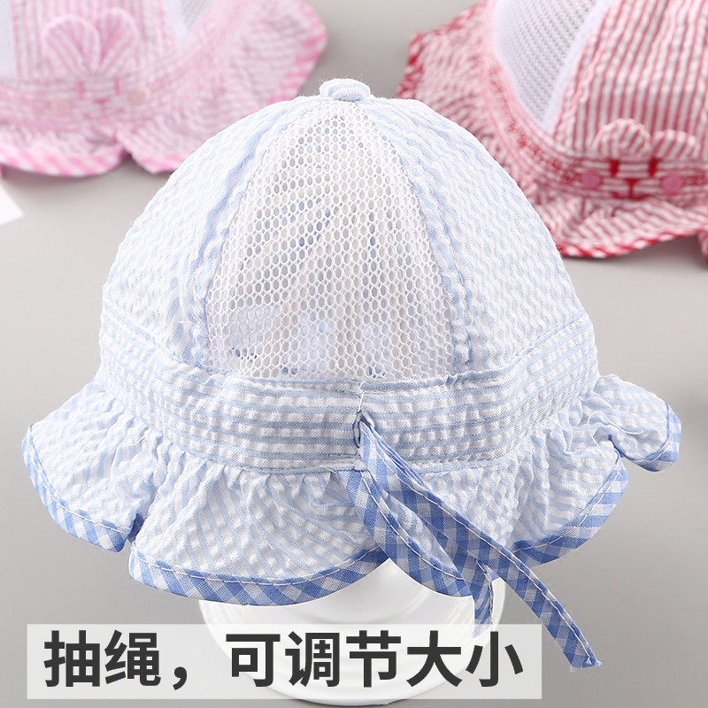 男童潮0-1岁透气网太阳帽婴儿春夏帽子薄款宝宝夏季夏季女婴女孩|ruв категории Детская одежда, шляпа/шарф/маска/перчатки/наушники/ноги рукав, шляпа - от Buy2taobao.com для оказания профессиональной услуги покупки агента Taobao