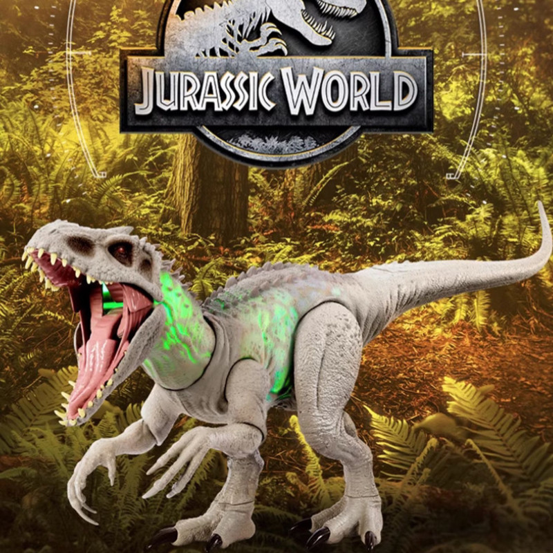 美泰侏罗纪世界攻击暴虐霸王龙hnt63声效变色大恐龙模型gnl07