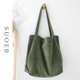 灯芯绒帆布包女托特包大容量韩版 文艺百搭学生单肩包2023秋冬新款