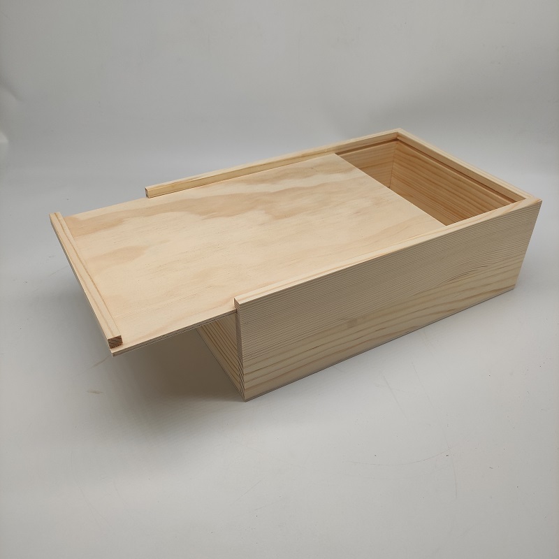 定做木盒 带盖木盒子 松木盒茶叶礼盒  喜糖盒抽拉盒收纳木盒定制